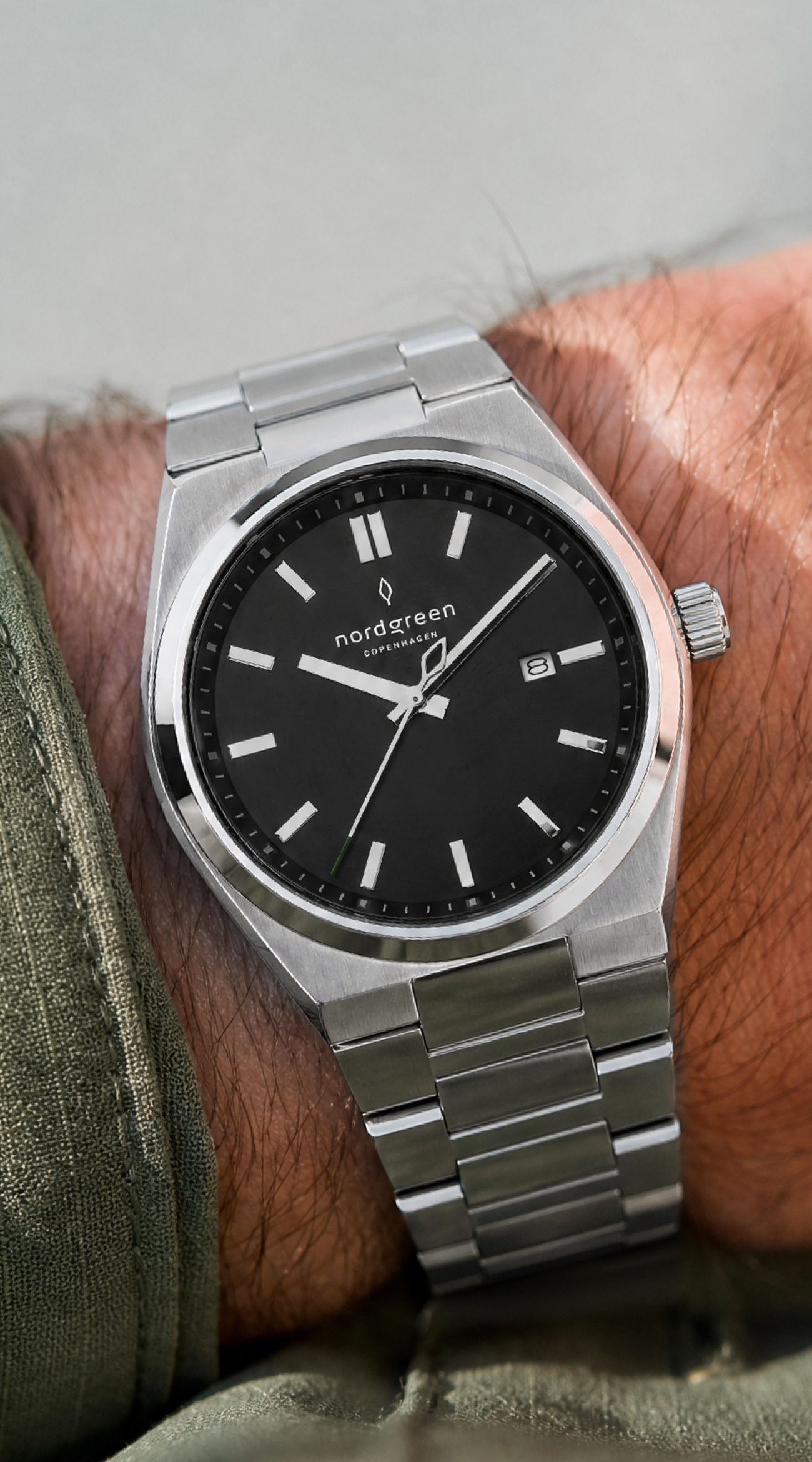 Nordgreen Men's Succession | Bold 41mm Dress Watch Link Bracelet