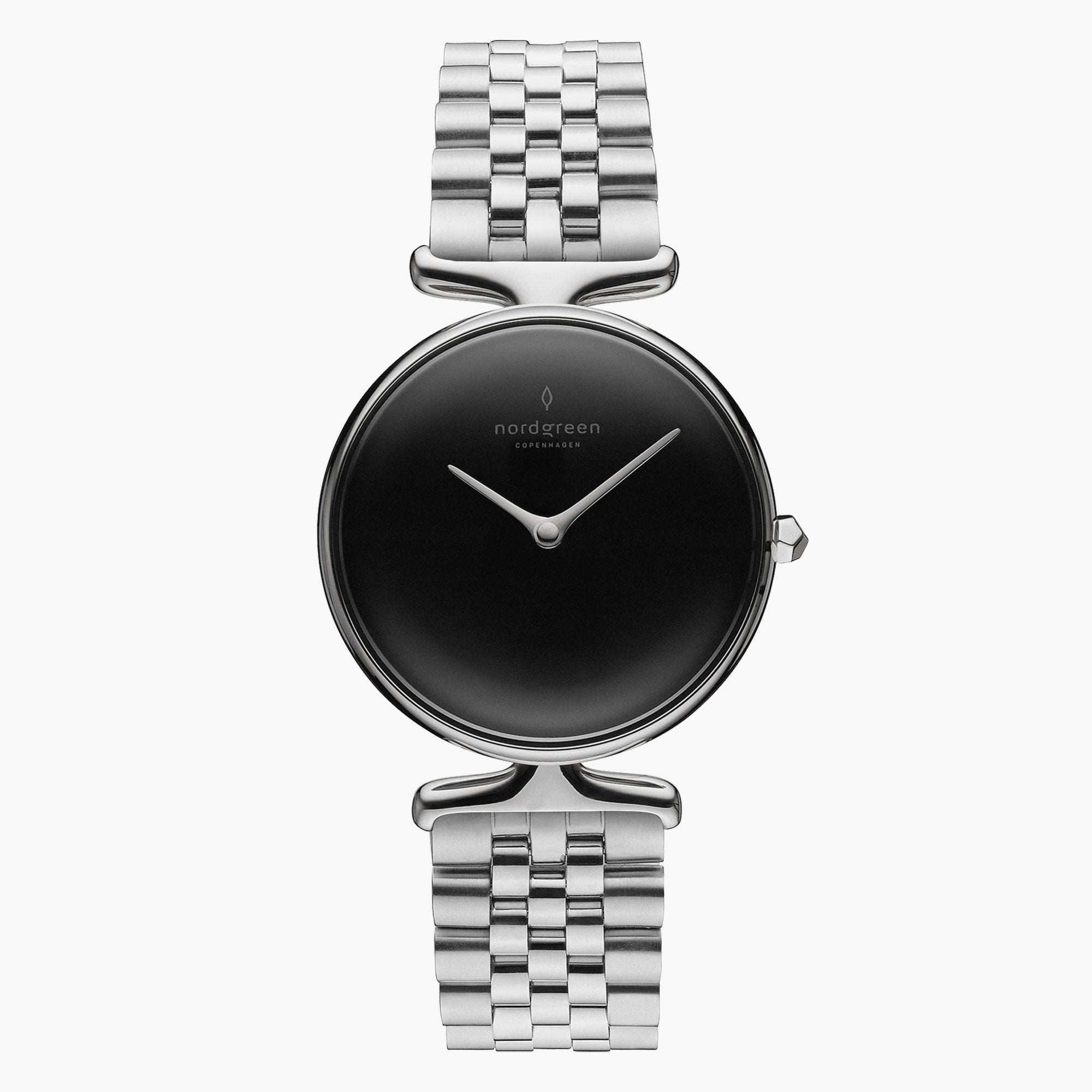 女性用シルバーリンクウォッチ | Nordgreen Unika 32mm