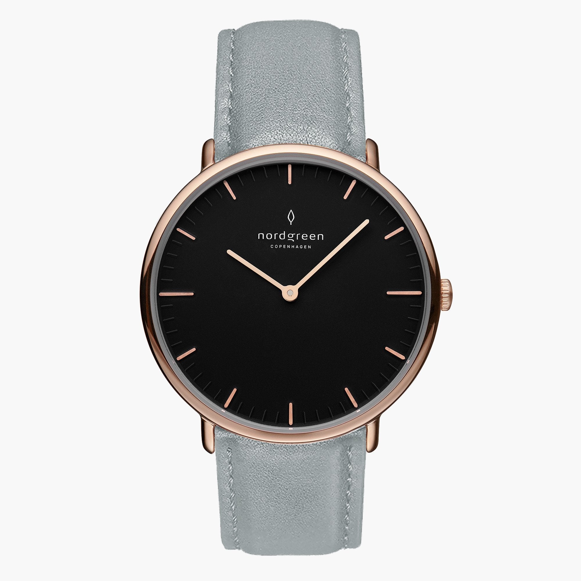 nordgreen native アナログ腕時計 グレー Nordgreen Native | 36mm Rose Gold Black Dial Dove Grey Vegan