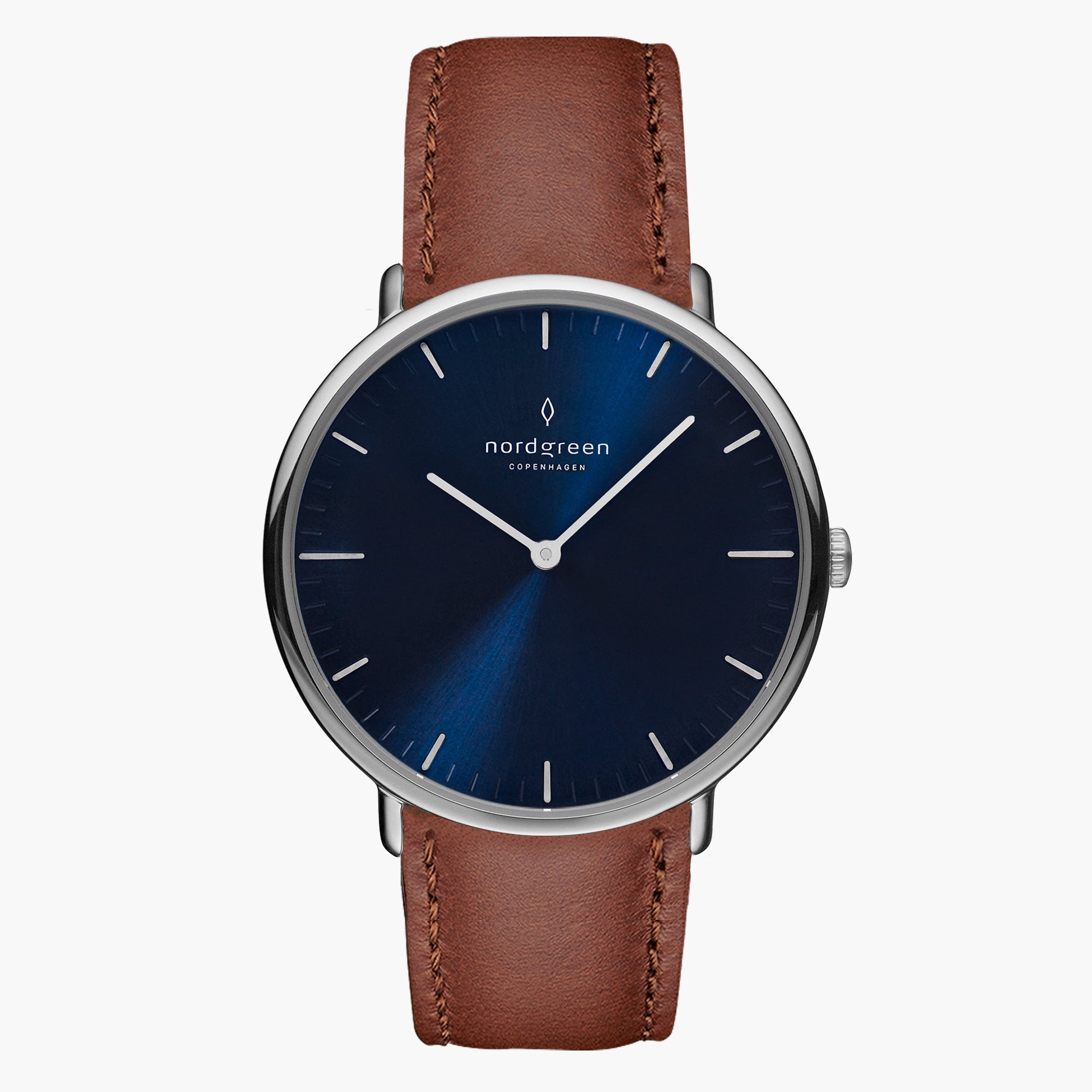 Nordgreen Native | 32mm Silver Blue Dial Leather