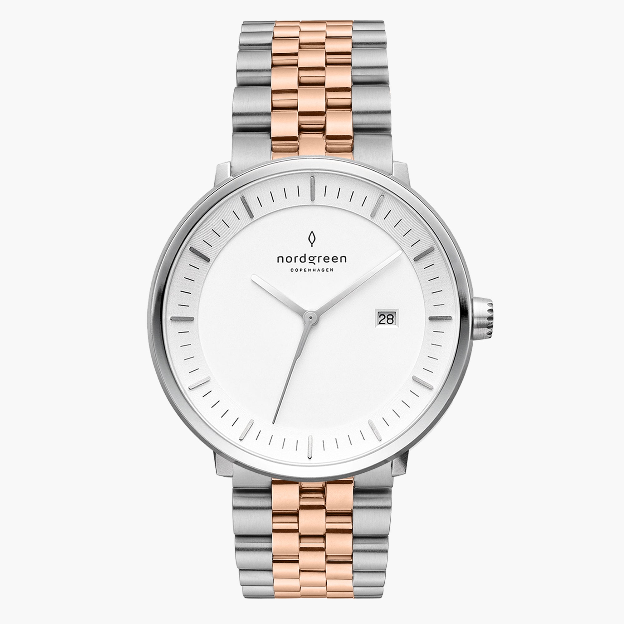 Philosopher 36mm | シルバー ローズゴールド リンクストラップ