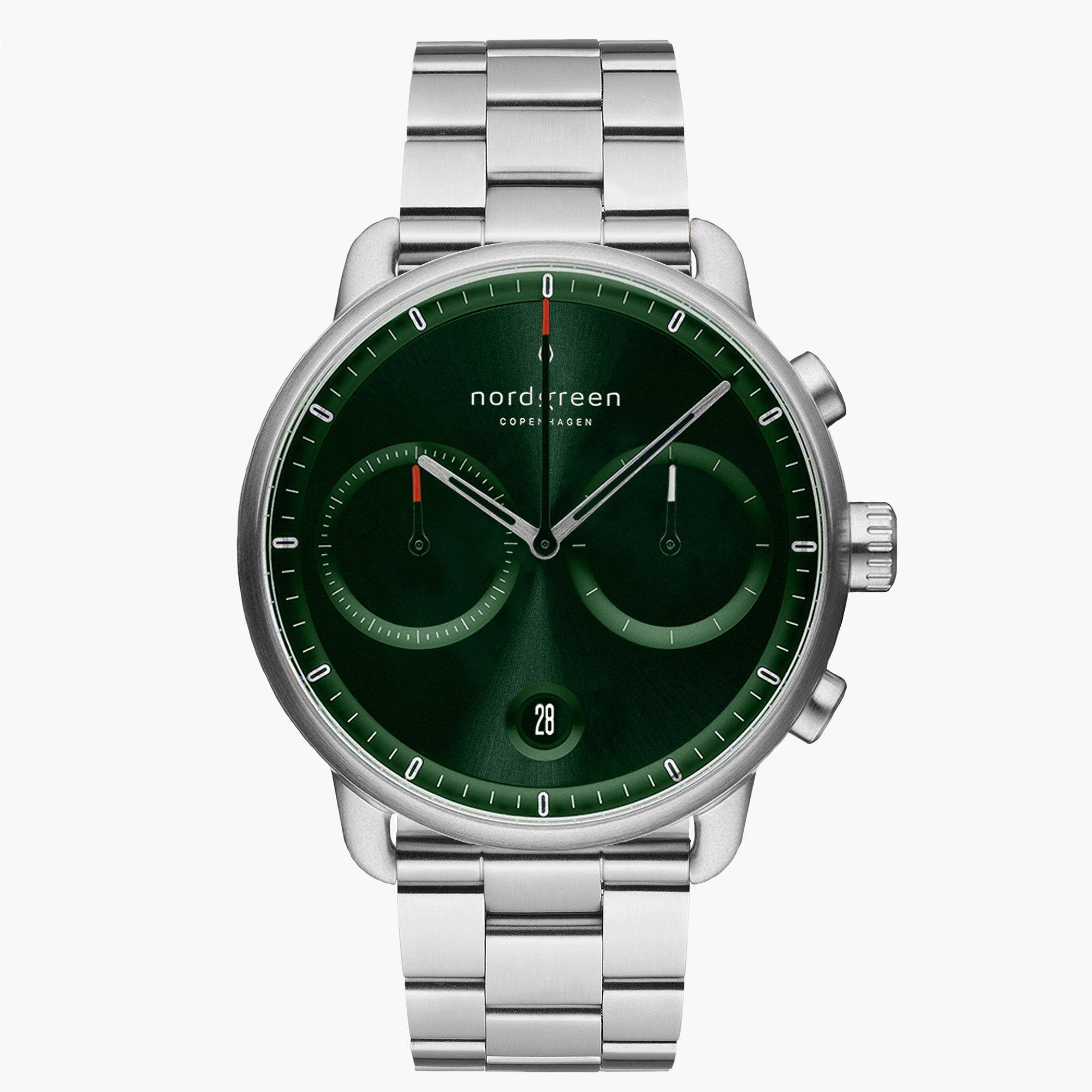nordgreen pioneer ノードグリーン　パイオニア　シルバー42mm nordgreen ノードグリーン メンズ 腕時計 クロノグラフ 時計