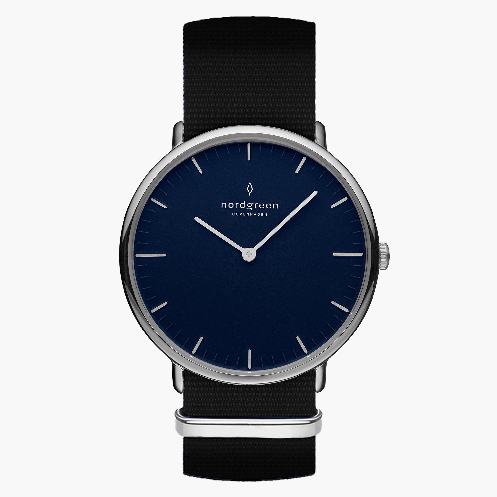 Women's Native | Silver Blue Dial Black Nylon 32mm – Nordgreen