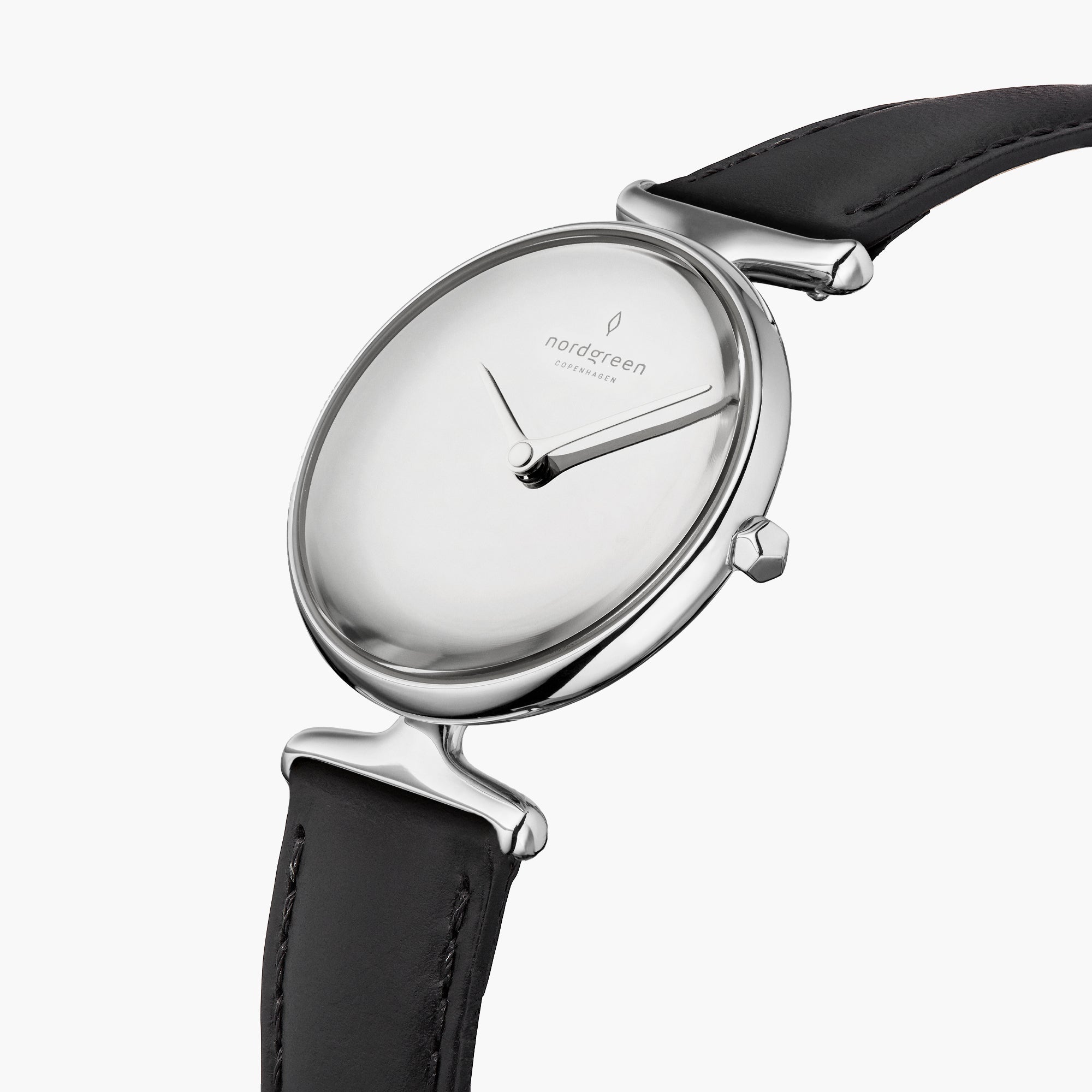 Unika - BUNDLE Polished Metal Dial Silver | Black Leather / Mesh Straps
