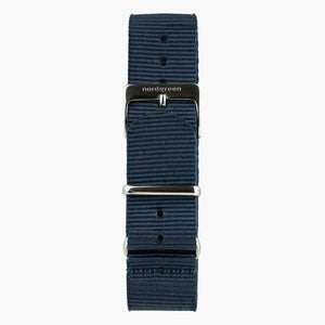 Navy Blue Nato Strap - Gun Metal - 40mm/42mm