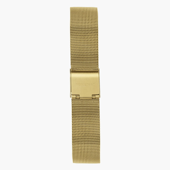 ST14POGOMEGO &14mm mesh gold watch band