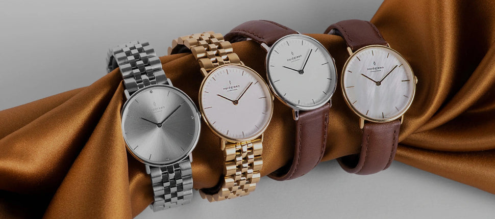 Women's watches discount black leather strap