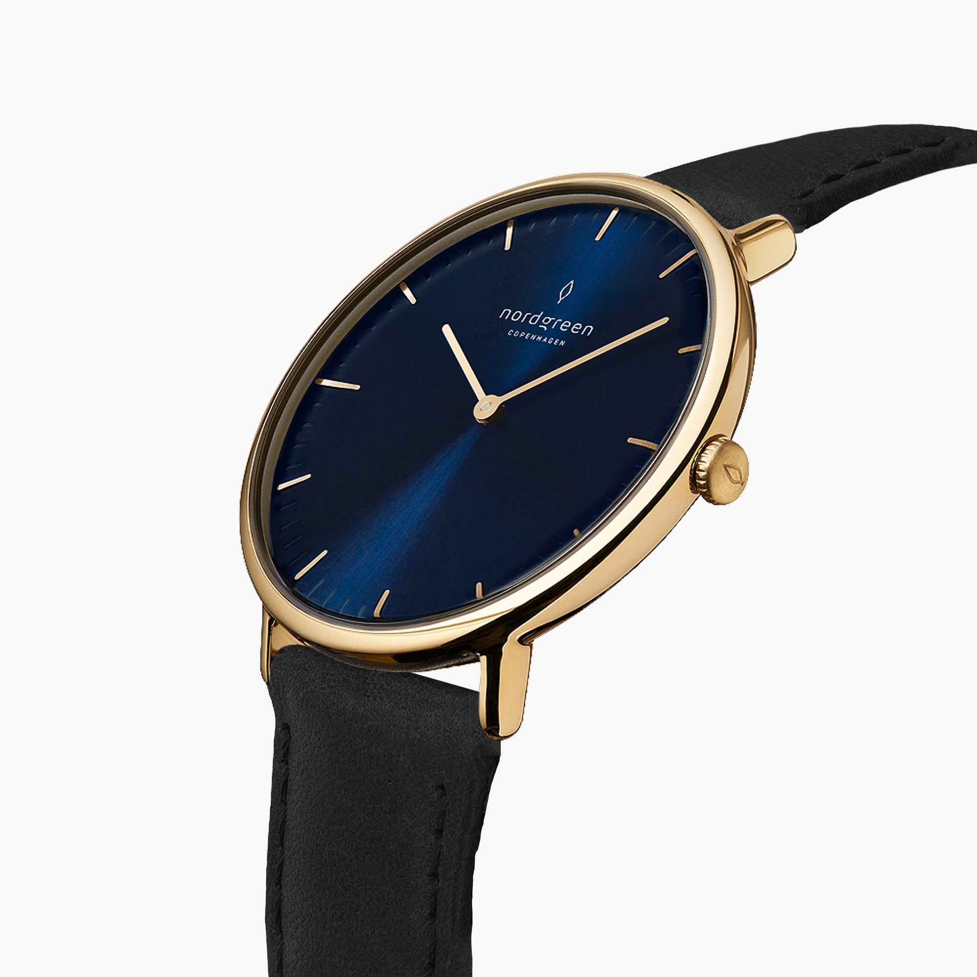 Nordgreen Native | 40mm Gold Case Blue Dial