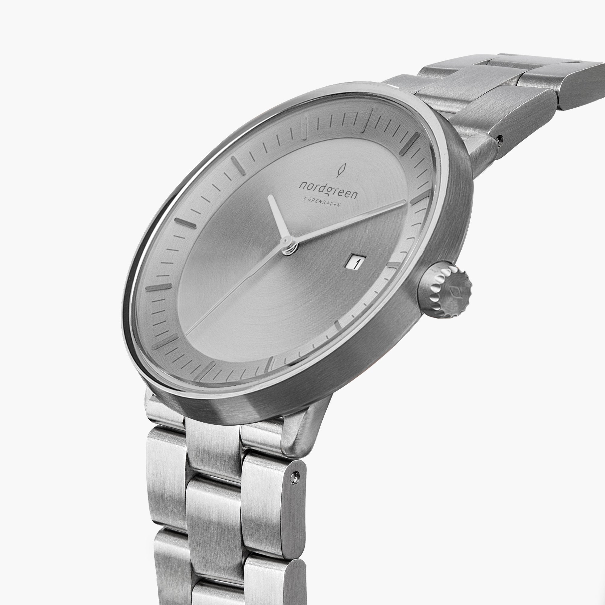 Nordgreen Philosopher | 36mm Silver Link Watch