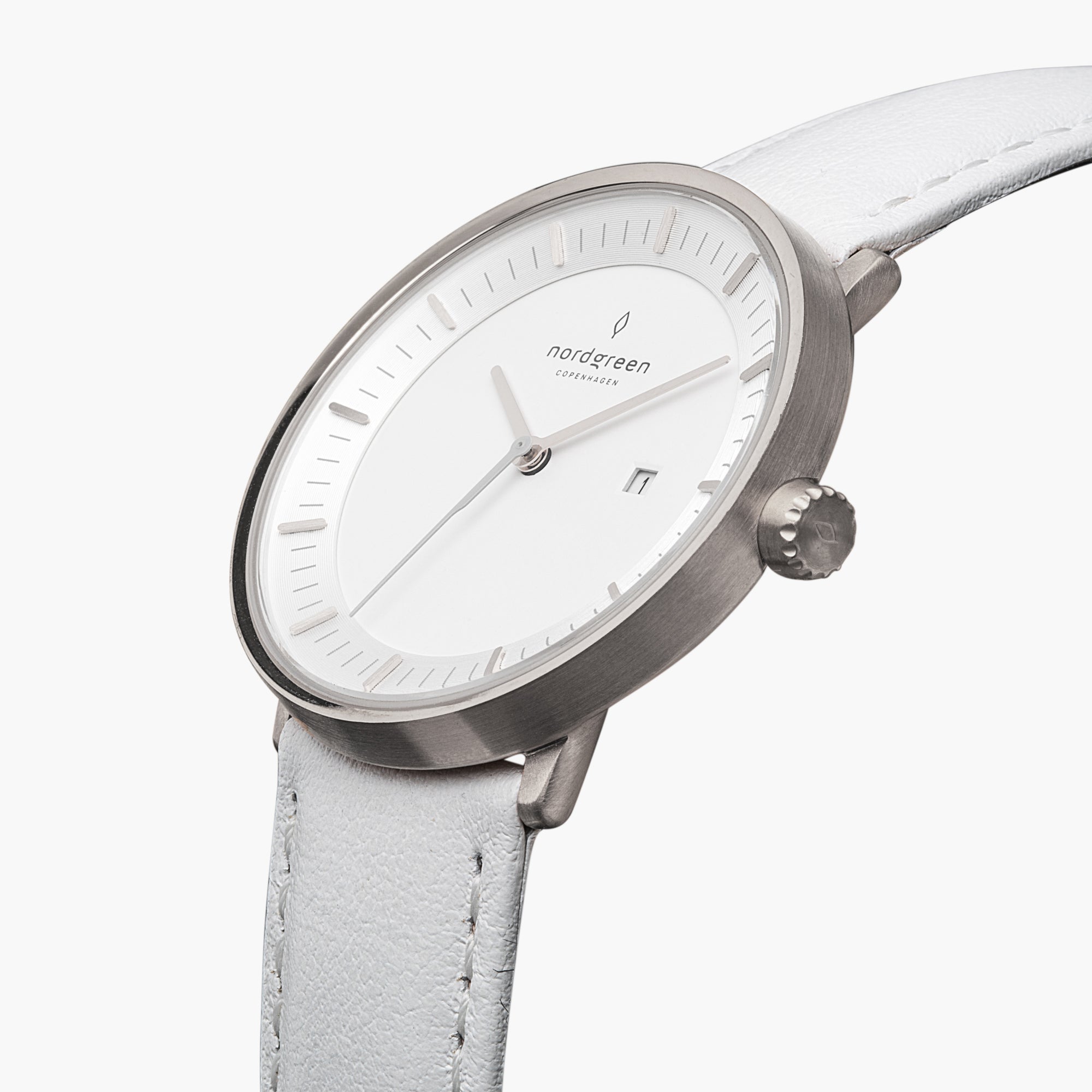 nordgreen philosopher ホワイトダイヤル　36mm Scandinavian Philosopher | 36mm White Dial White Leather | Nordgreen