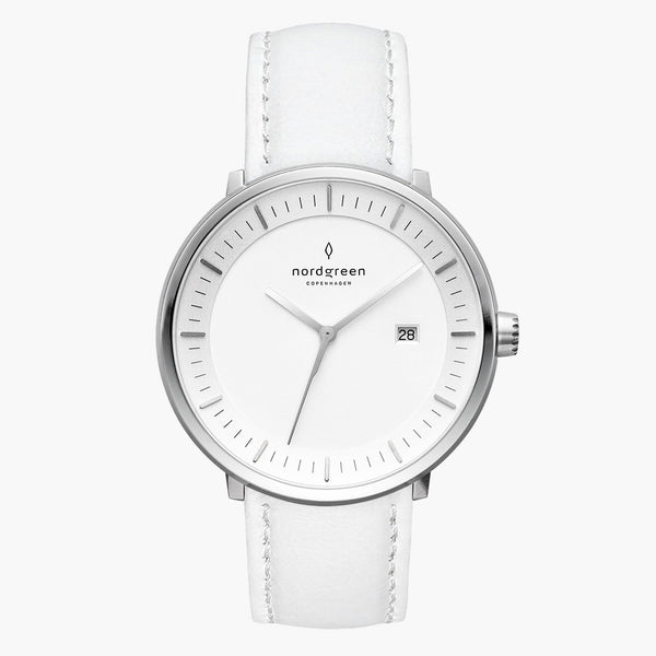 nordgreen philosopher ホワイトダイヤル　36mm Scandinavian Philosopher | 36mm ホワイトダイヤル ホワイトレザー