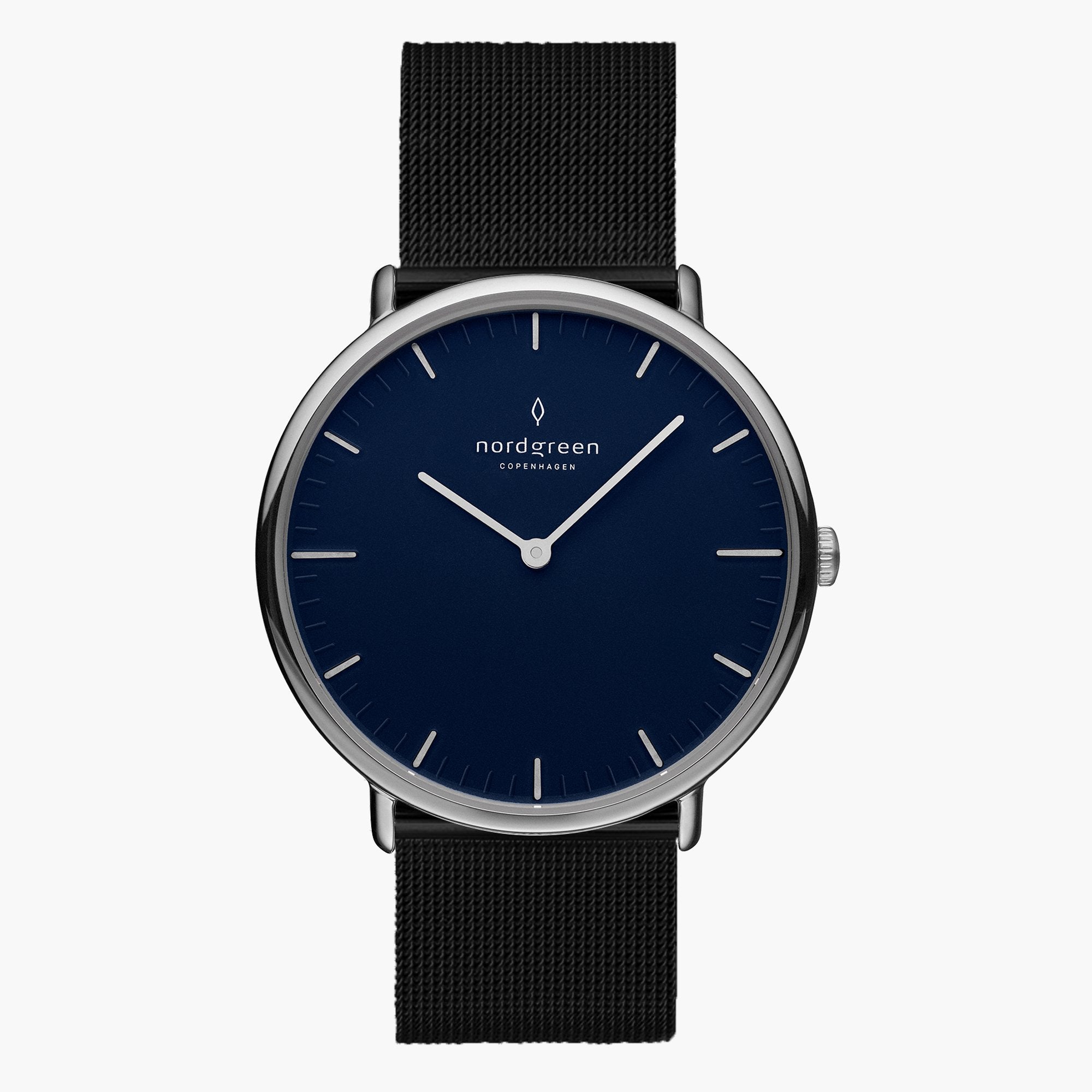 ノードグリーン Nordgreen Native 36mm ほぼ未使用美品 Native 36mm | シルバーメッシュ ブルーダイヤル ミニマリスト – Nordgreen