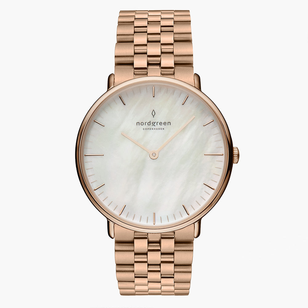 新品未使用nordgreen 腕時計 ゴールド レディース 28mm レディース ローズゴールド ウォッチ | Nordgreen Native 28mm Link