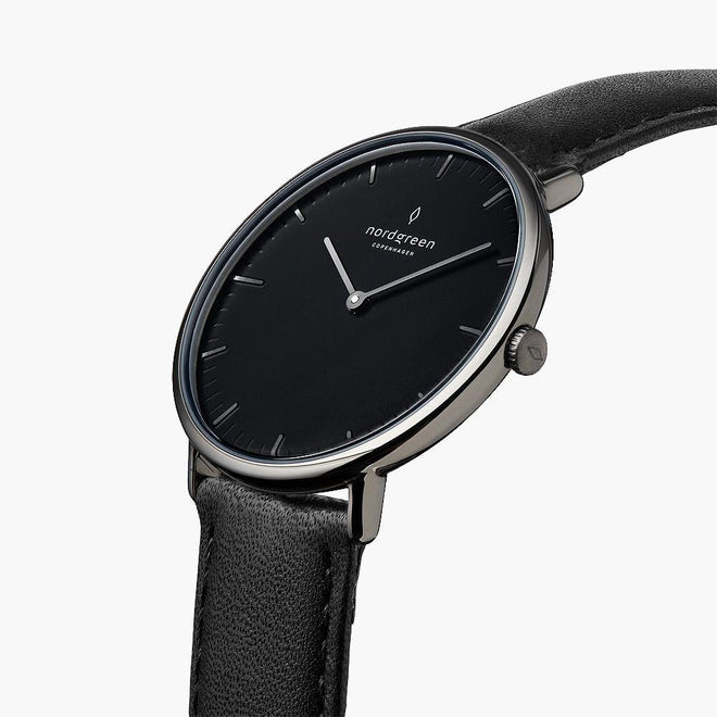 Native | Black Dial - Black Leather