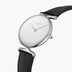 Unika | White Dial - Black Leather