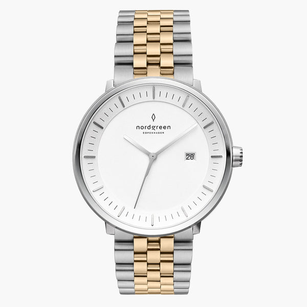 Nordgreen Philosopher | Two-Tone 36mm Link Bracelet
