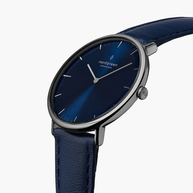 Native | Navy Dial - Navy Blue Leather