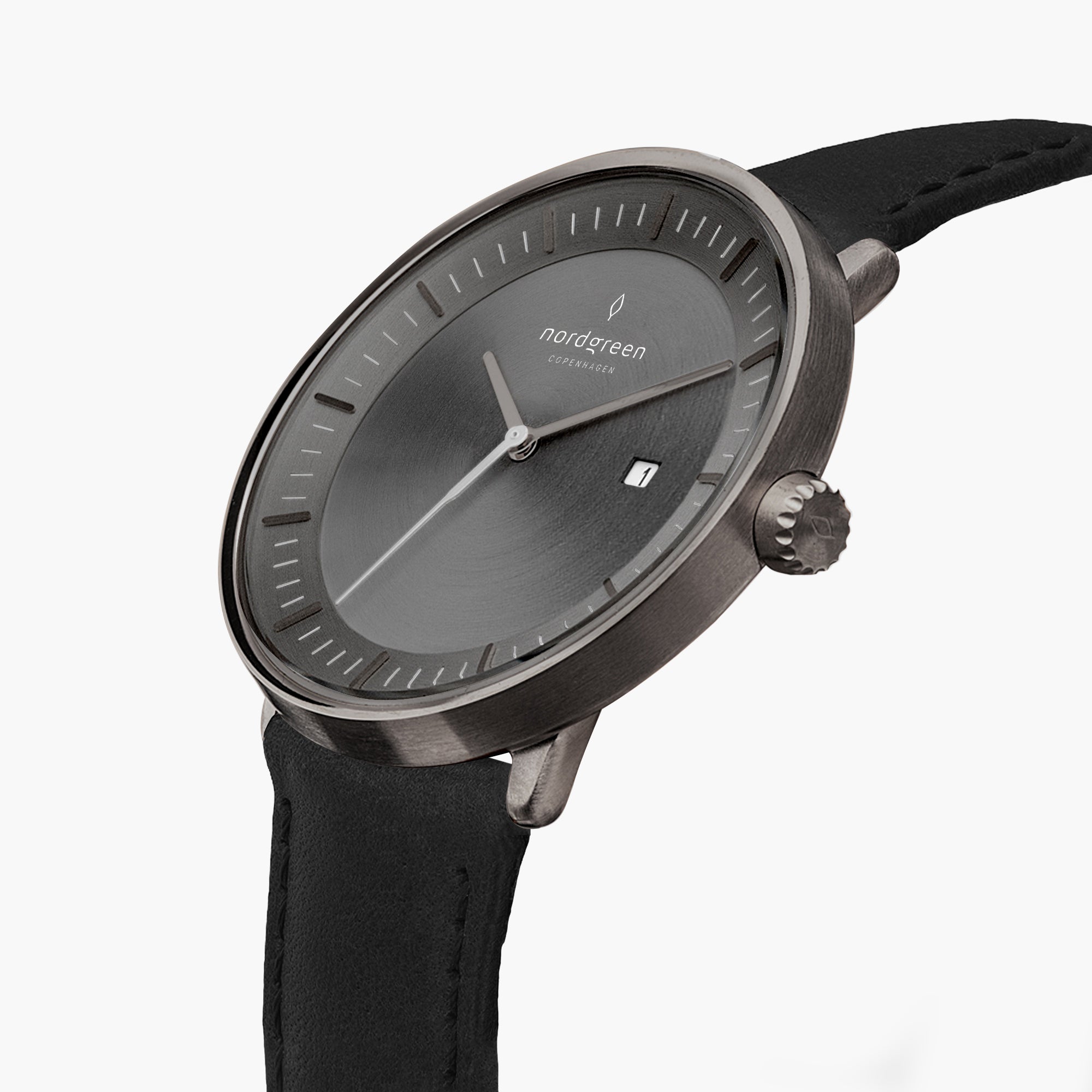 nordgreen Philosopher ブラック腕時計 Minimalist Black Link Watch | Nordgreen Philosopher