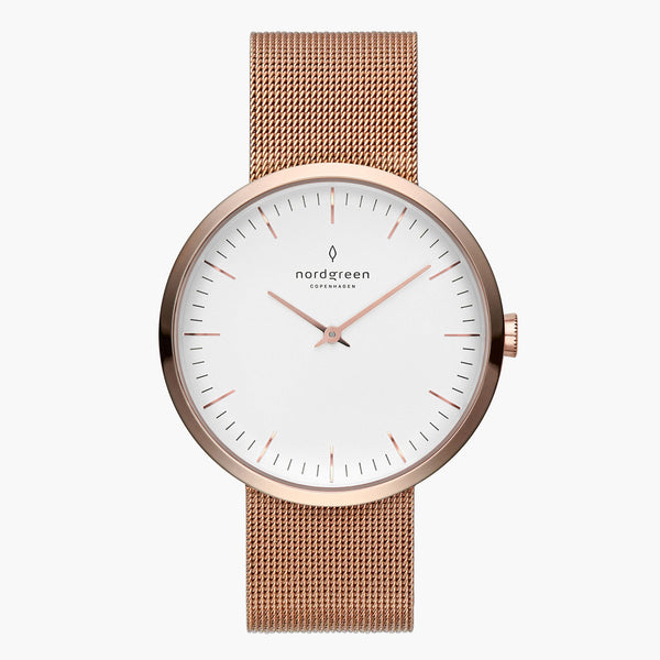 Infinity 32mm | Rose Gold Mesh Women's Watch – Nordgreen