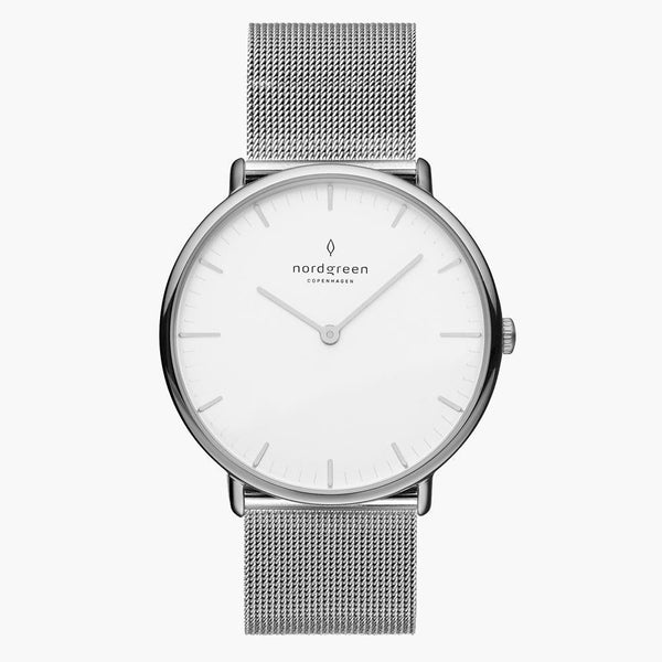 【新品】nordgreen Unika シルバー スタイリッシュミニマルウォッチ Unika 32mm | Silver Link Women's Watch Nordgreen