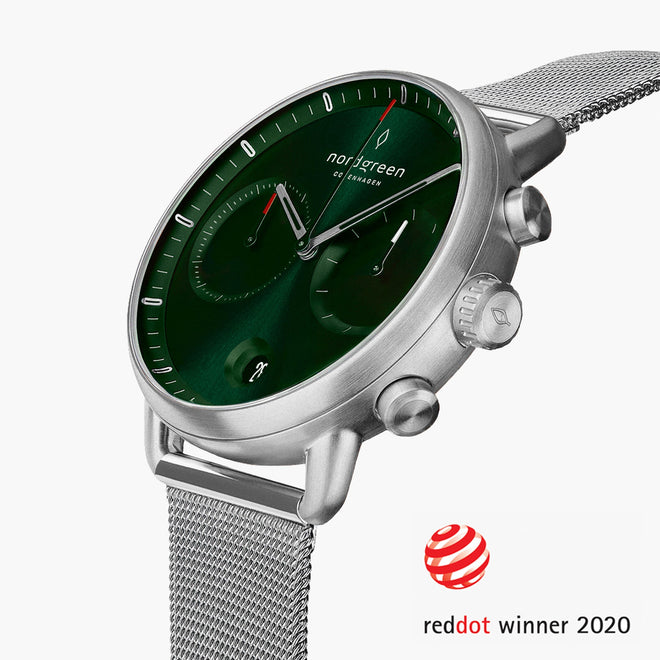 Pioneer | Green Sunray Dial - Mesh