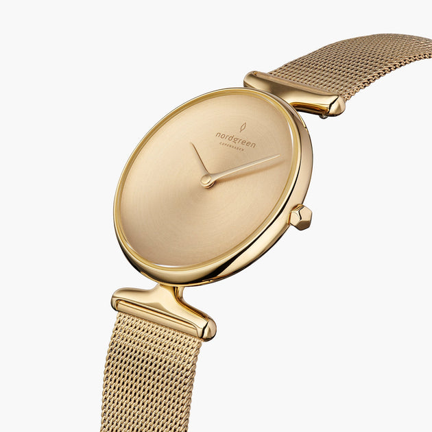 Unika | Brushed Metal Dial - Mesh