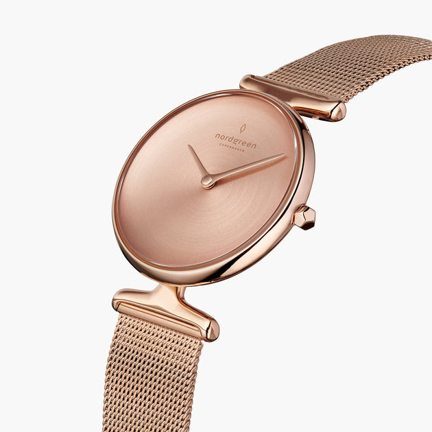 Unika | Brushed Metal Dial - Mesh