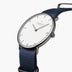 Native | White Dial - Navy Blue Nato