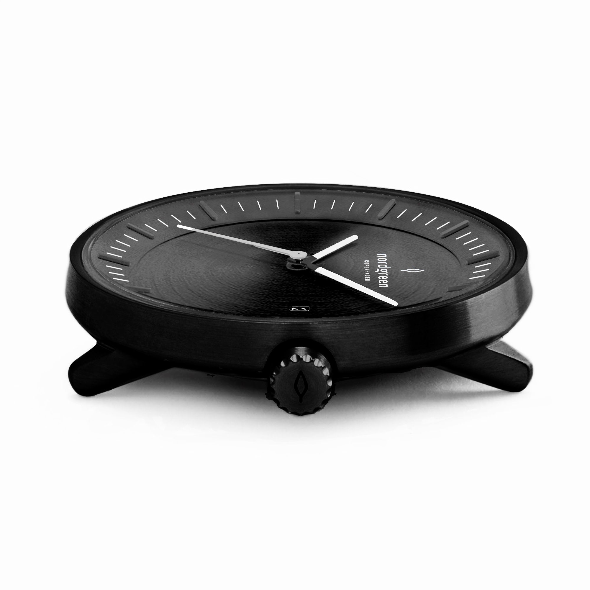 Nordgreen Philosopher 40mm ブラック 金属ブレス腕時計 Minimalist Black Link Watch | Nordgreen Philosopher