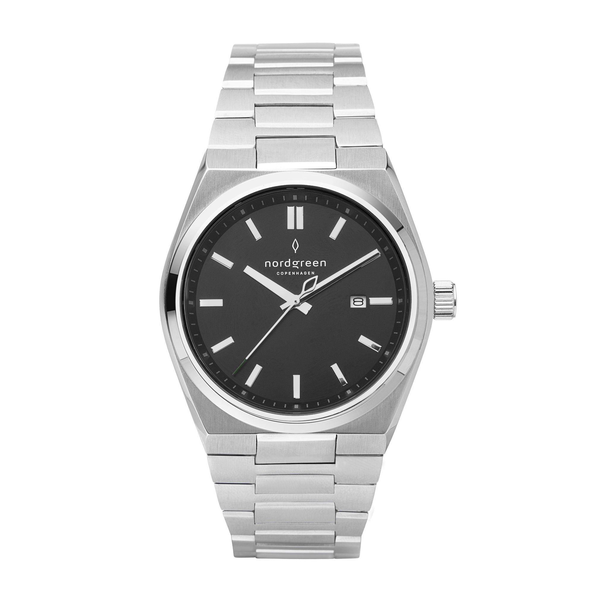 Succession Silver 41mm Front View Wrist Watch from Nordgreen