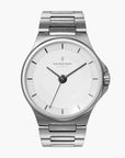 Guardian Silver White Dial Automatic with Silver H-Link Watch Strap