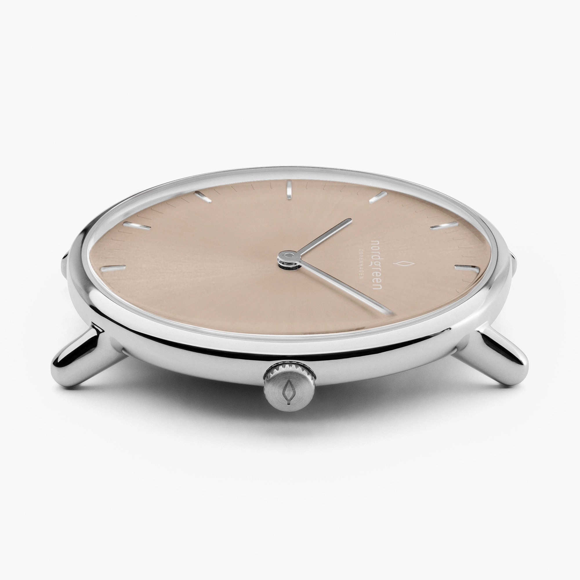 Native 28mm - Silver - Latte Sunray Dial