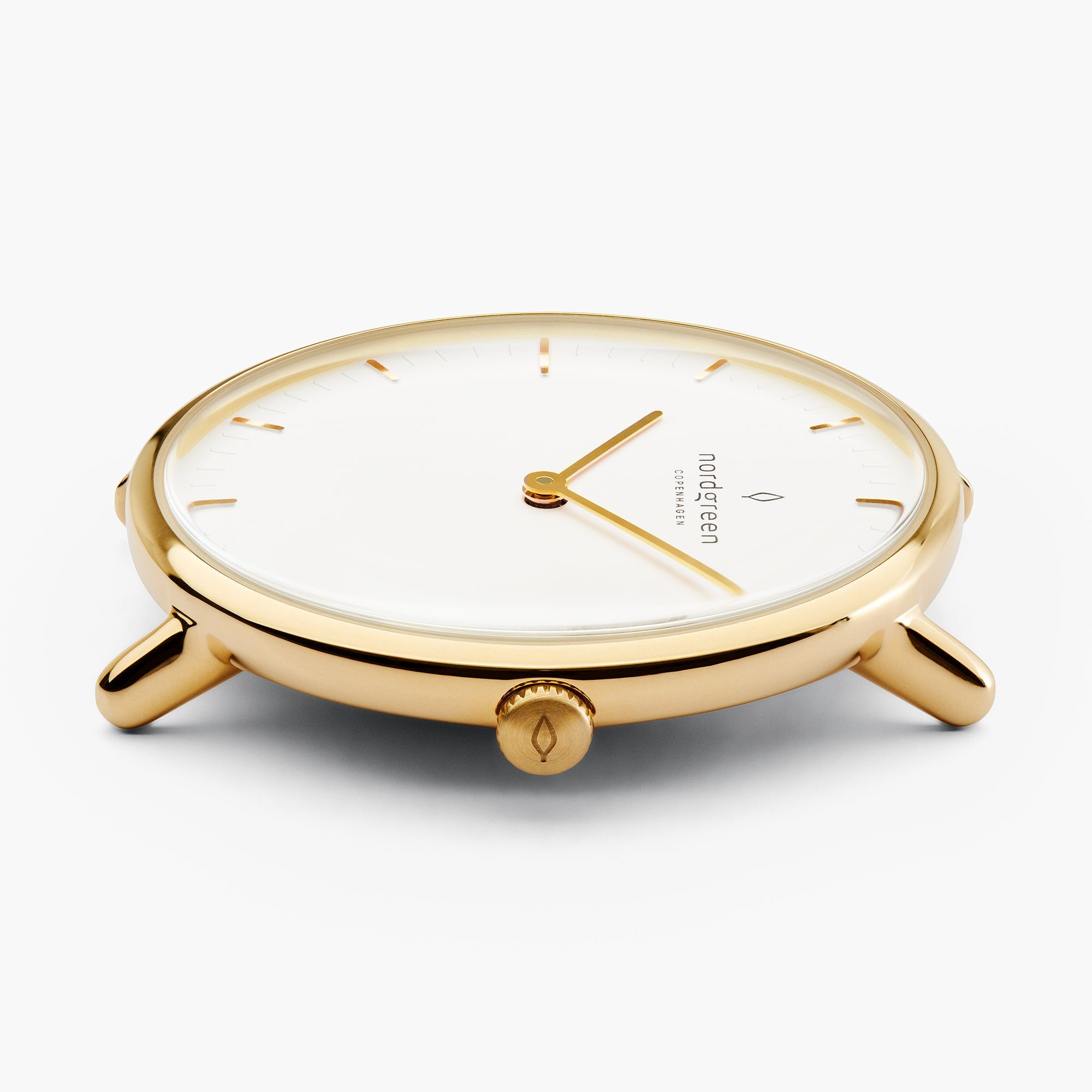 Nordgreen Native | Women's Gold Link White Dial 28mm