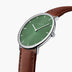 Native | Digital Olive Dial - Brown Leather