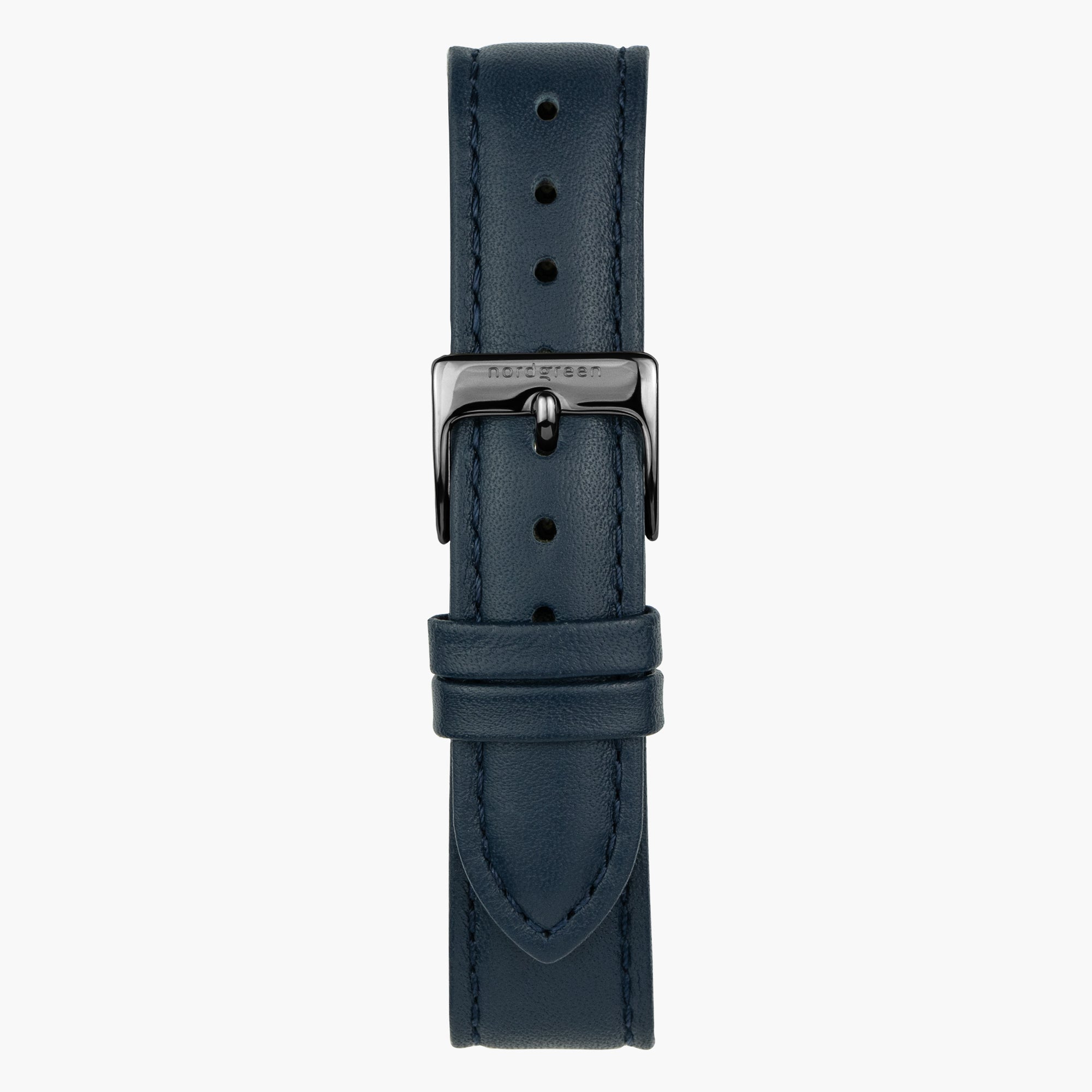 Navy-Leder - Gun Metal