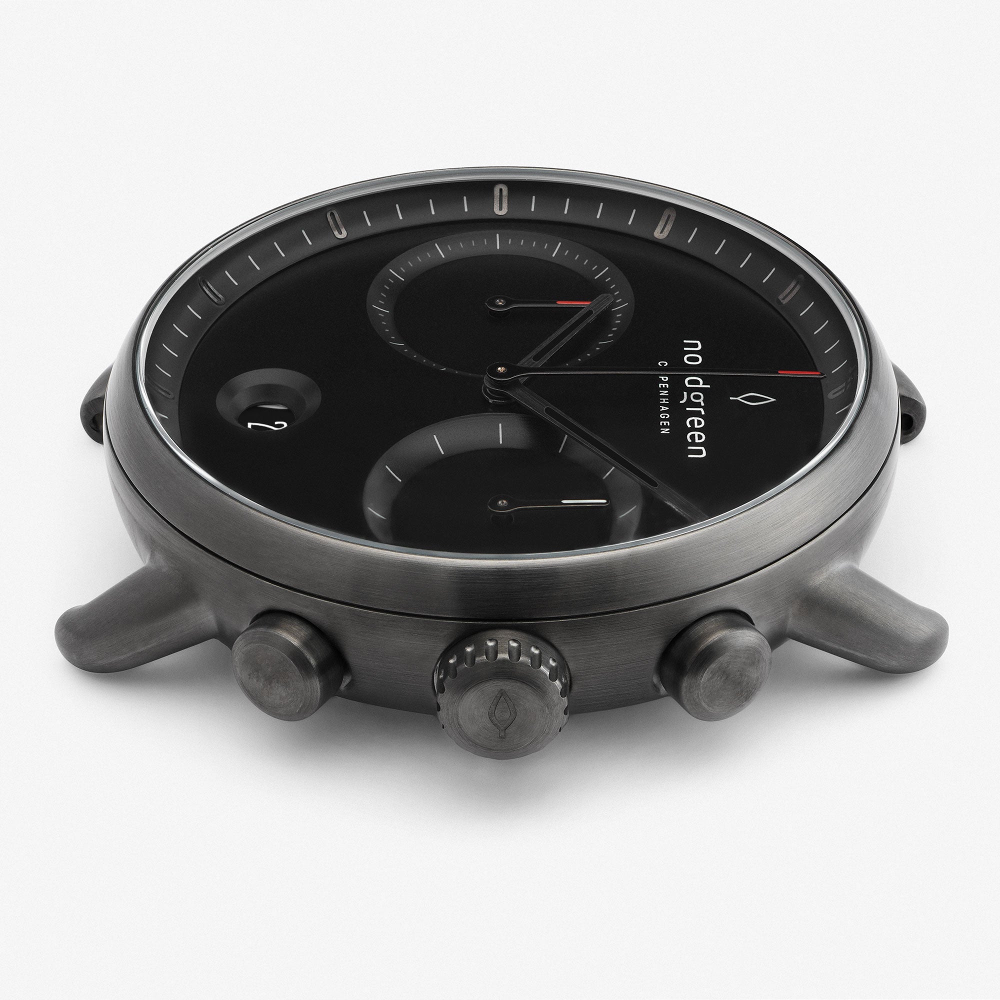 Pioneer Chrono | 42mm Gunmetal Mesh Black Dial – Nordgreen