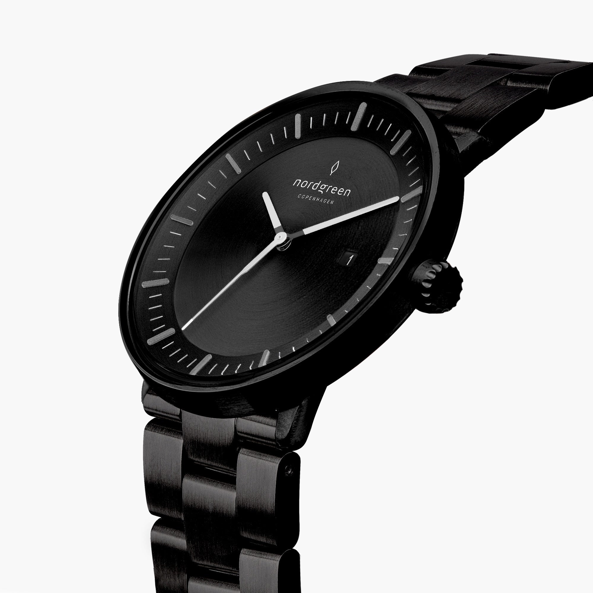 Minimalist Black Link Watch | Nordgreen Philosopher