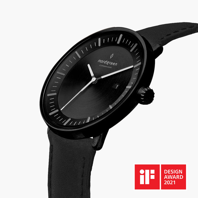 Philosopher | Black Dial - Black Leather