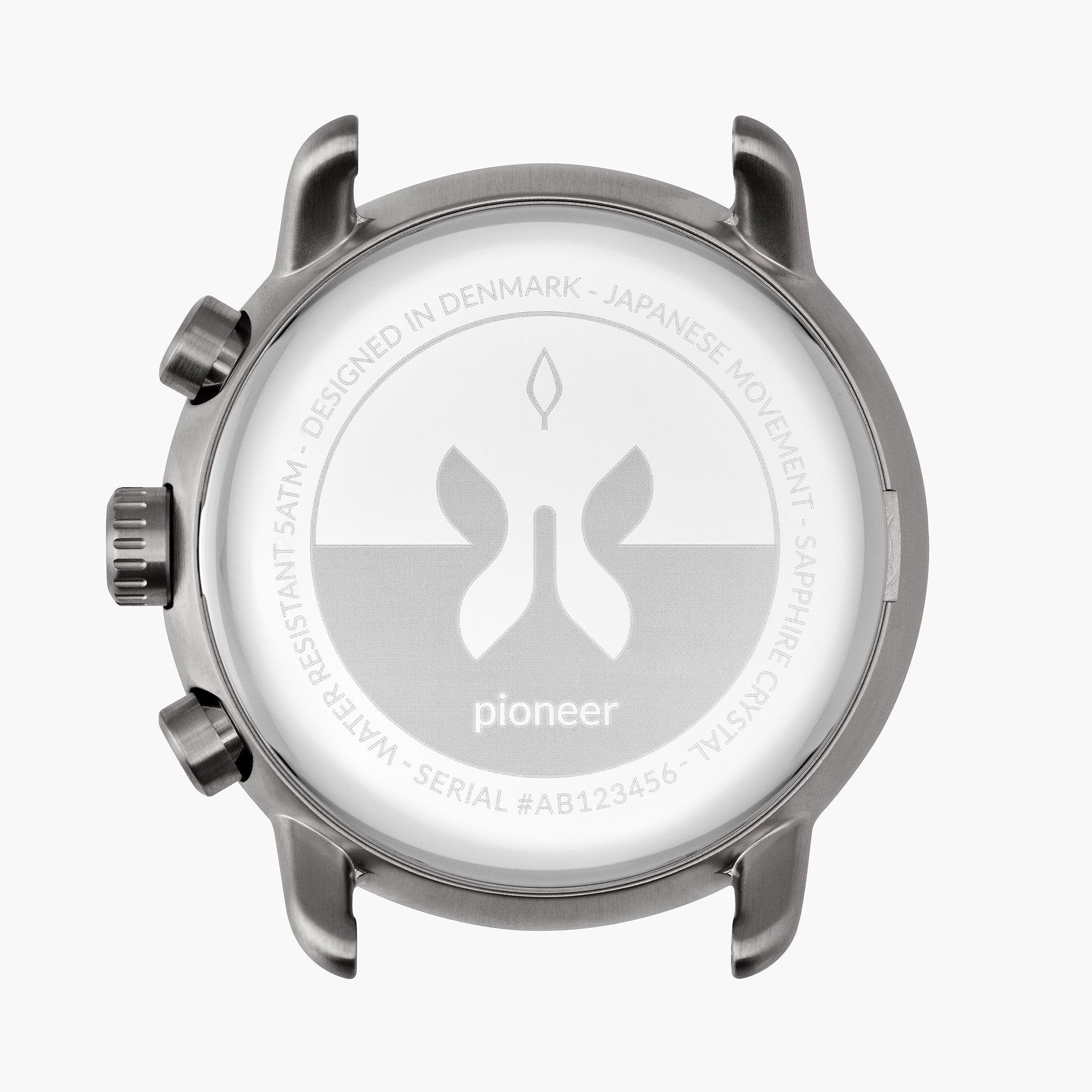Men's Pioneer Chronograph | Nordgreen 42mm Black Leather