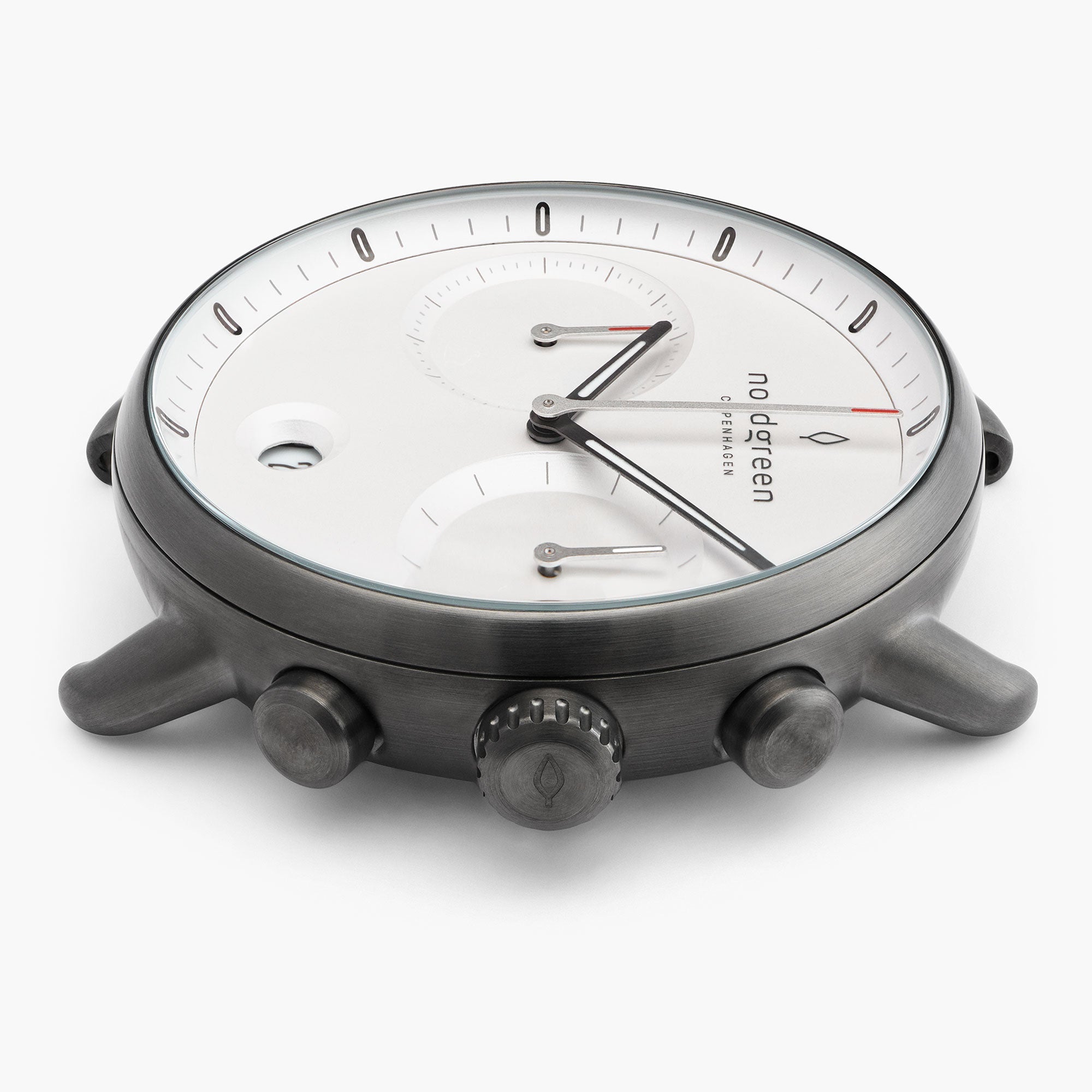 Chronograph Gunmetal Link | Nordgreen Pioneer 42mm