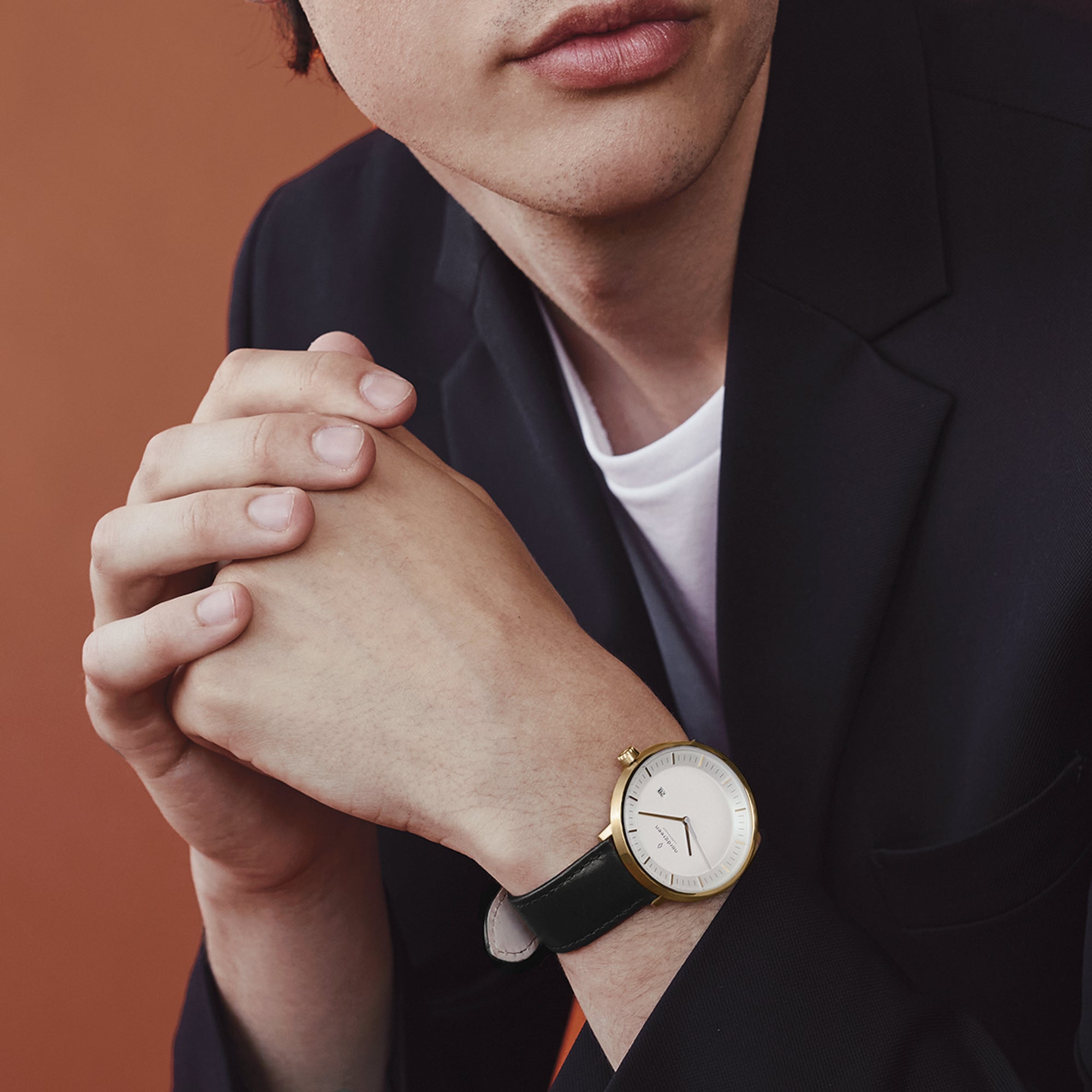 Nordgreen Philosopher | 40mm Gold Black Leather