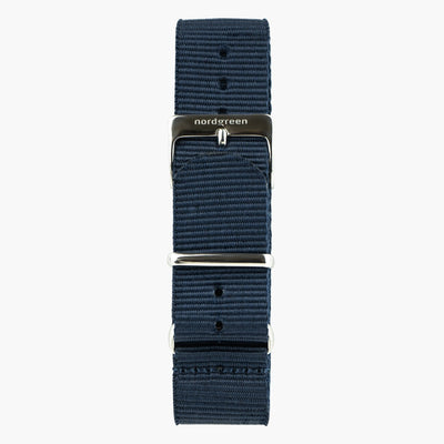 Navy Nylon - Silver