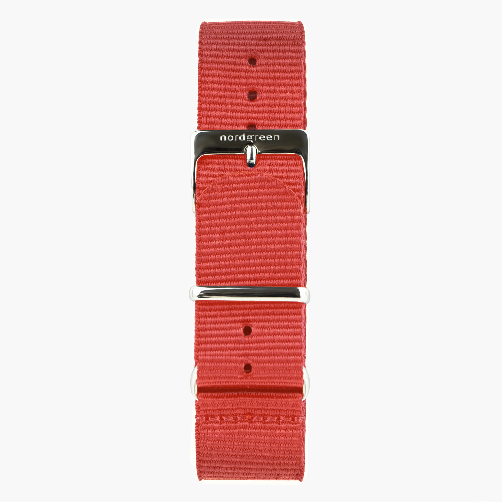 Red Nylon - Silver