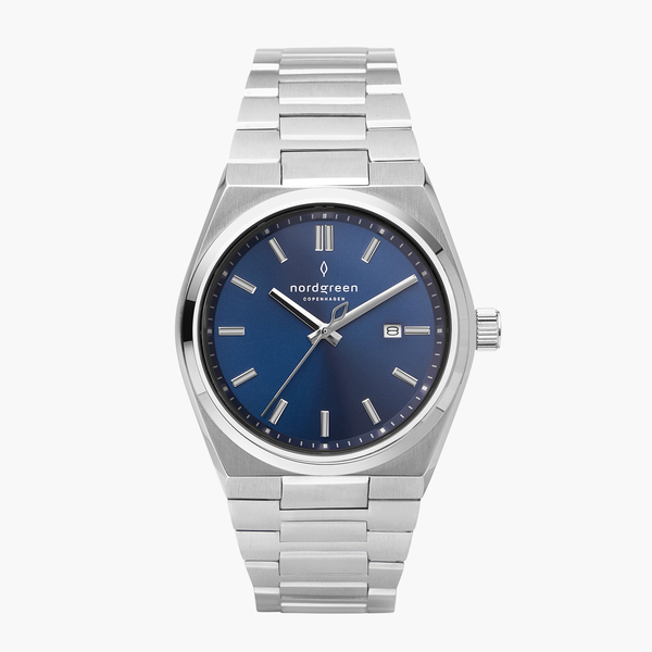 nordgreen Succession 35mm ステンレススチール ホワイト Nordgreen Succession | Silver Gold Bezel 35mm Link