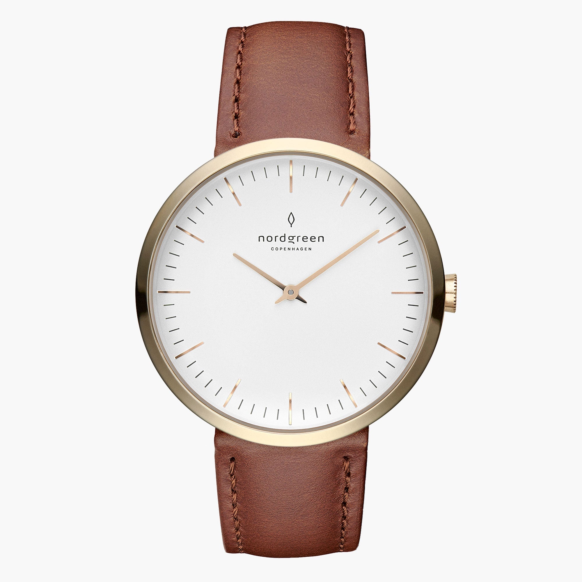 Sleek and stylish Scandinavian-Style Leather outlet Watch - Nordgreen Pioneer