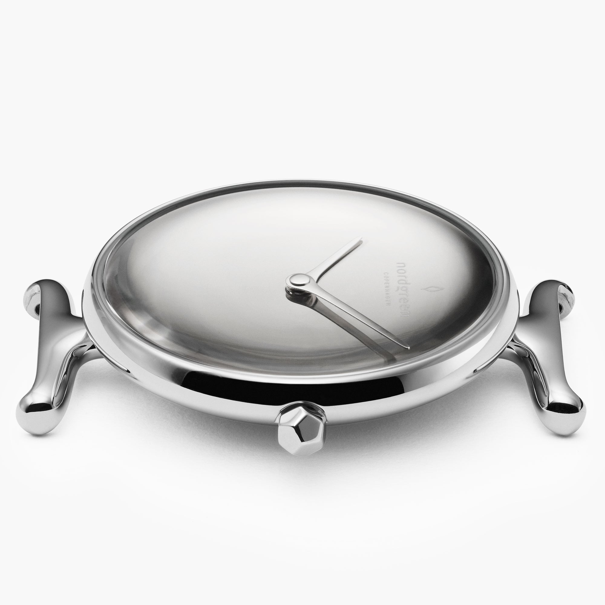 Unika 32mm - シルバー - ポリッシュドメタルダイヤル