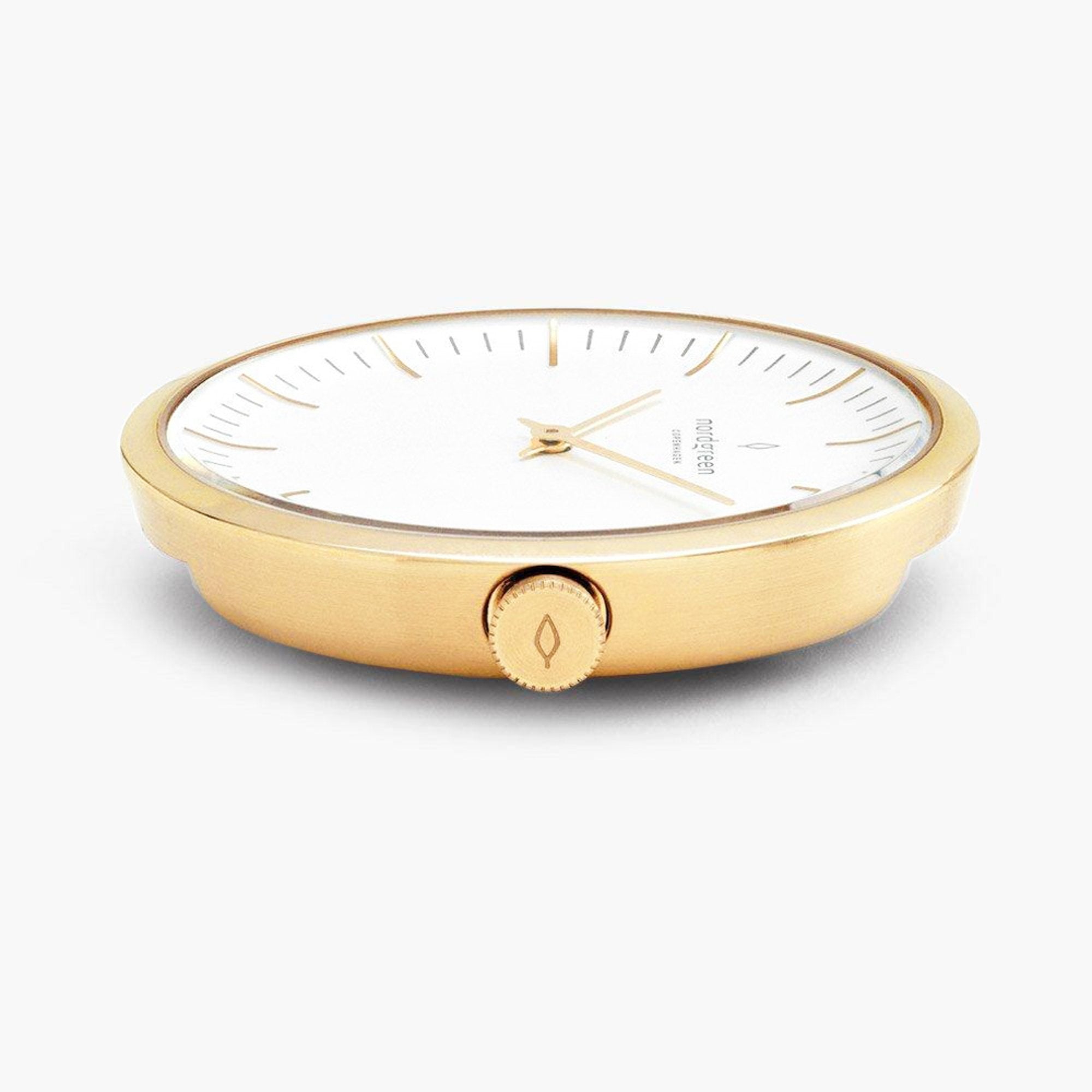 Infinity Gold Watch | White Dial Brown Leather 40mm – Nordgreen