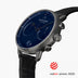 PI42GMLEBCNA &Men's blue dial watches in gunmetal with croc straps