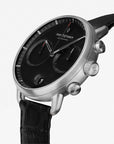 Pioneer - BUNDLE Black Dial Silver | Brown Leather / Black Leather / Silver Mesh Straps