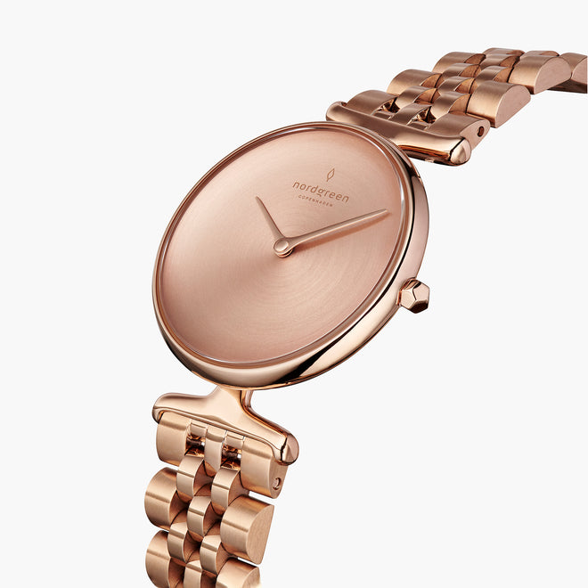 Guess Female Rose Gold Analog Stainless Steel Watch | Guess – Just In Time